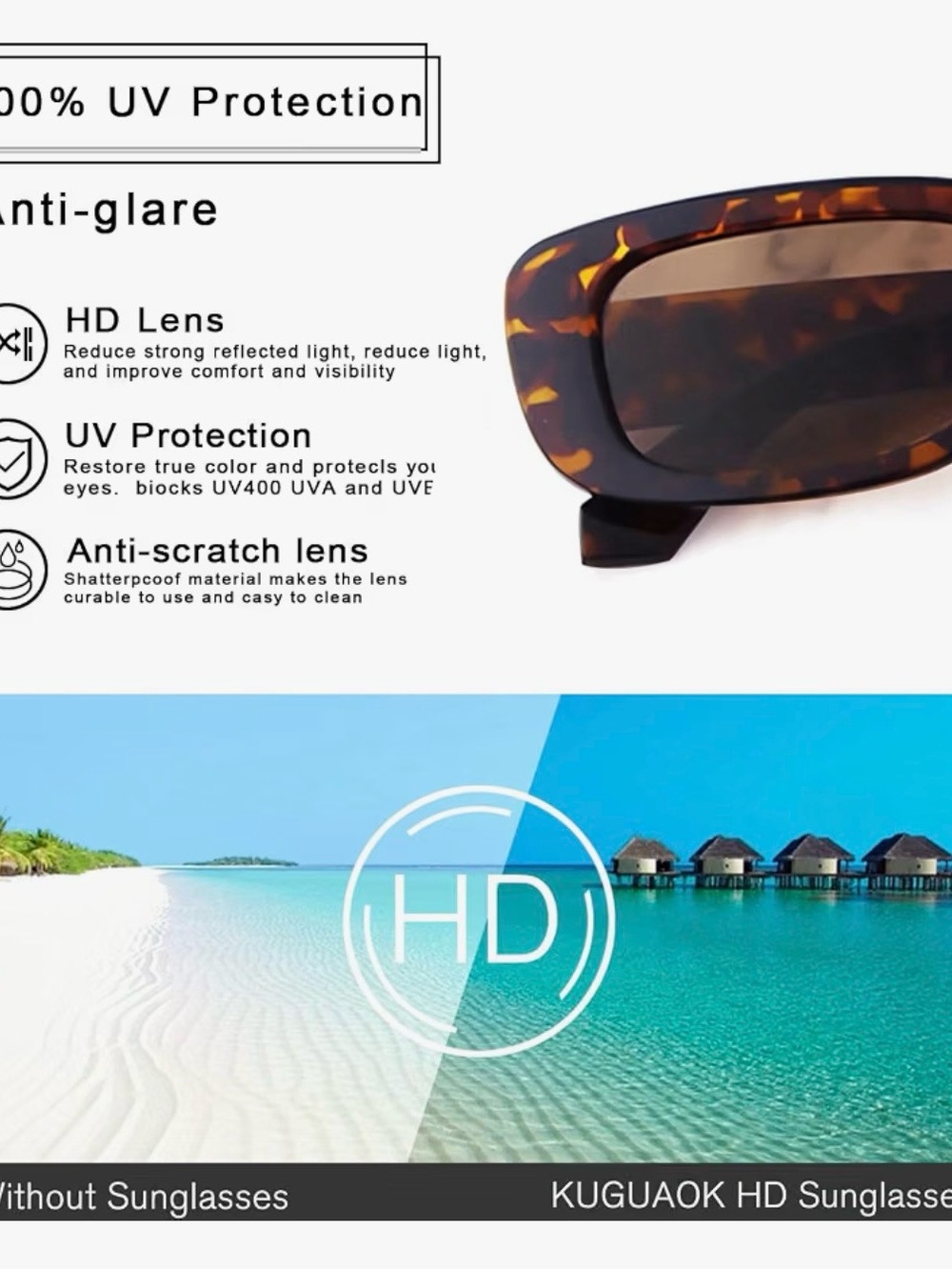Tortoise-shell square glasses - Picture 4 of 4
